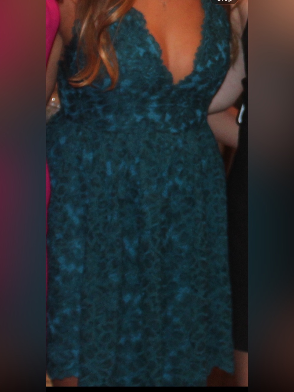 NBD revolve mini dress, Teal/Blue size M